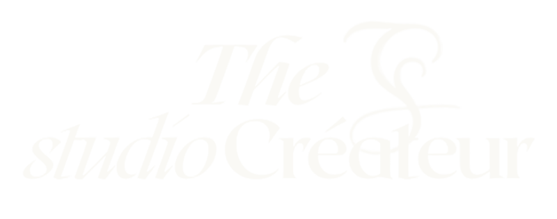 The studio createur logo blanc